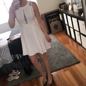 BCBG white lace dress